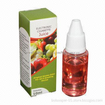 Non-flammable E-liquid, Used to Refill Empty Electronic Cigarette Cartridge 10mL Bottle